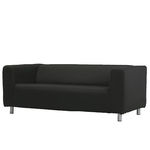 Sofa 2-seter <b>sort</b>, 180x88cm