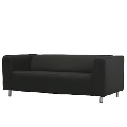 Sofa 2-seter <b>sort</b>, 180x88cm 1 / 1