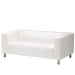 Sofa 2-seter hvit, 180x88cm