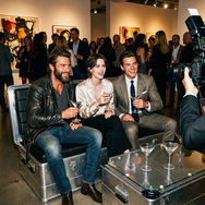 Loungebord aluminium+glass 77x40x57cm