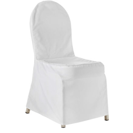 <B>HVITT</B> stoltrekk, bankettstol B:45cm H:93cm 1 / 1